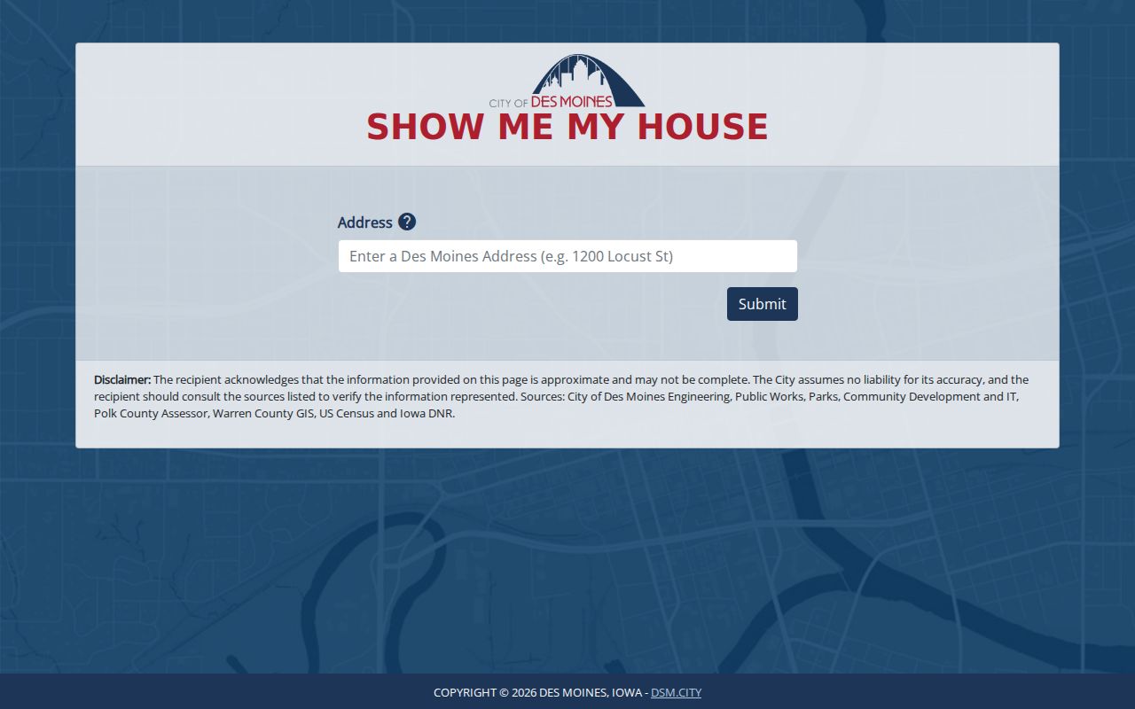 Des Moines residents directory city address tool