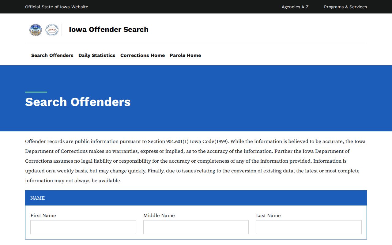 Des Moines residents directory Iowa offender status search