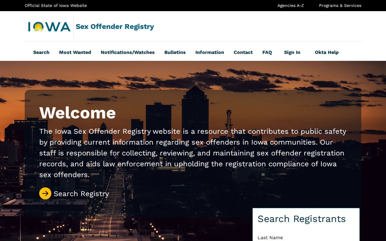 Des Moines residents directory Iowa registry search